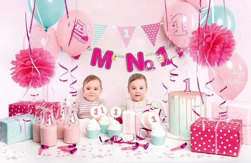 Kit Decoration 1er Anniversaire Rose Sparklers Club Kit Decoration 1er Anniversaire Rose Sparklers Club