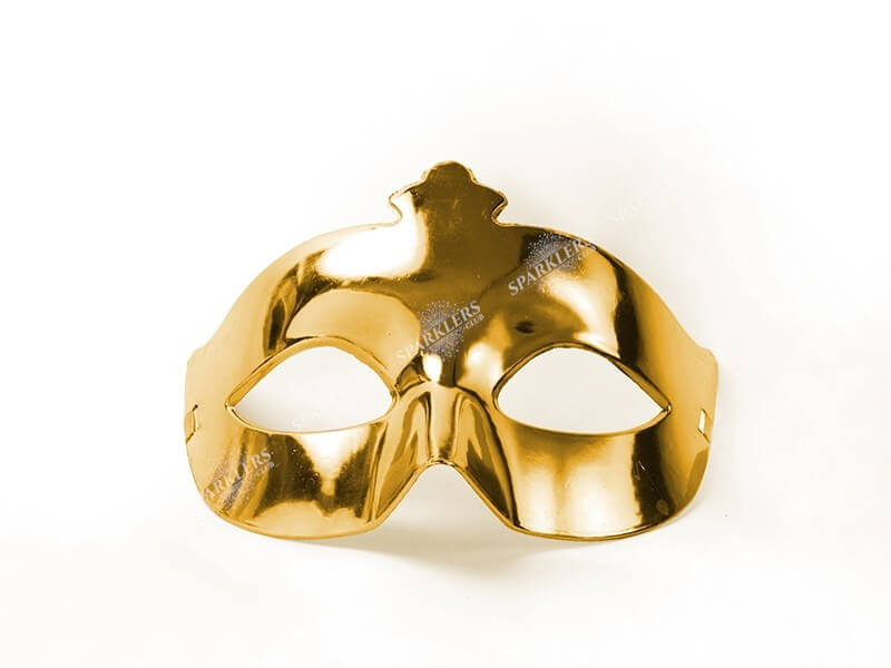Máscara veneciana de oro brillante Sparklers Club