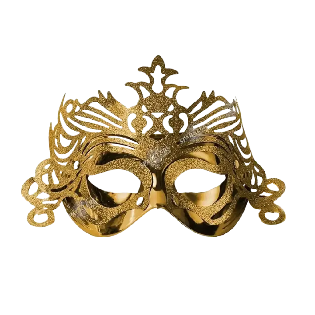 Máscara veneciana de noche y día Capitano Oro