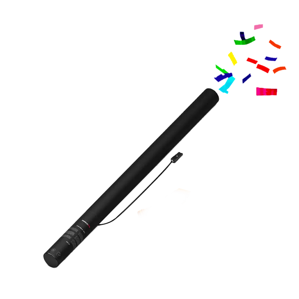 Canon à confettis électrique multicolor 80 cm