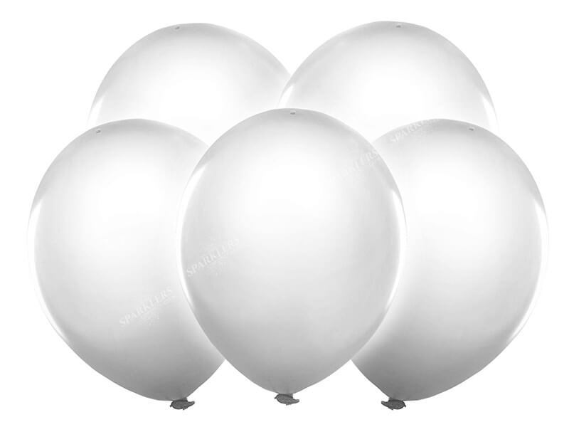 Ballons lumineux LED Blanc (Lot de 5)