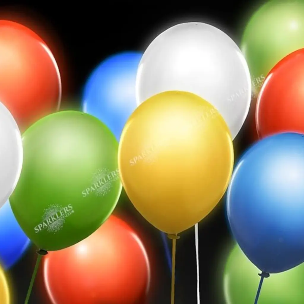 Ballons lumineux LED multicolore (Lot de 5)