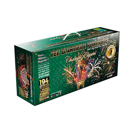 FEU D’ARTIFICE PORTABLE® LUXE PYROTECHNIQUE FRANÇAIS - 3 MIN