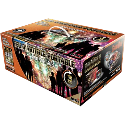 FEU D’ARTIFICE PORTABLE®LUXE PROXI - 3MN