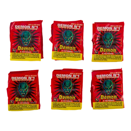 Sachet de 8 pétards Demon n°1