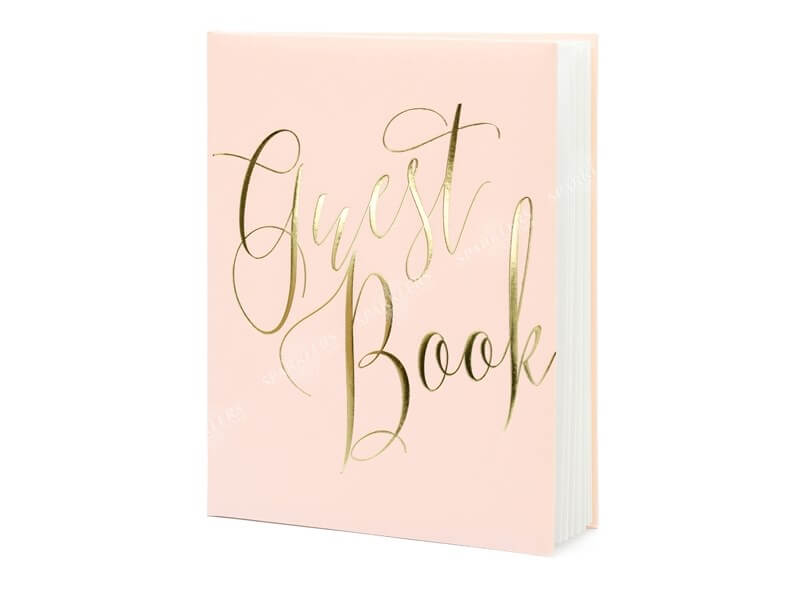 Livre d'Or Mariage Rose 22 Pages - Sparklers Club