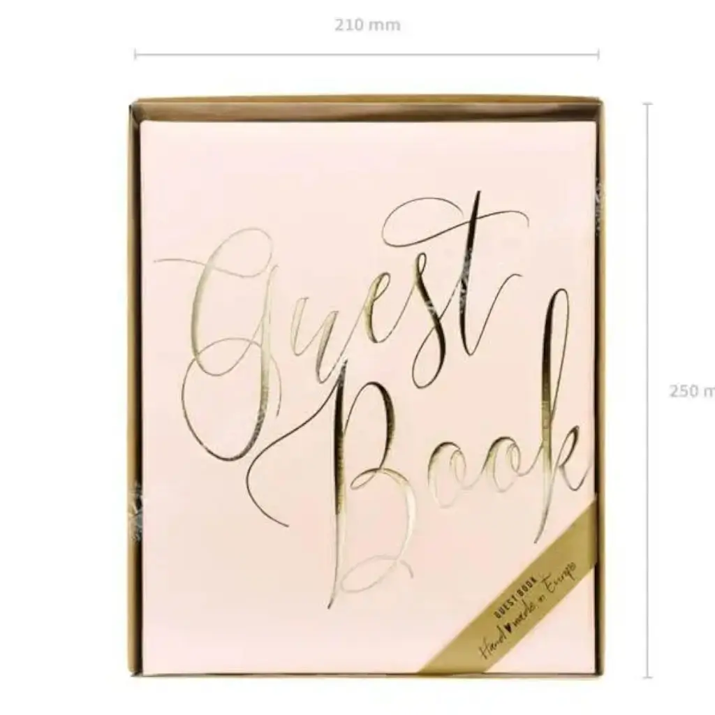 Livre d&#39;or mariage rose 22 pages 