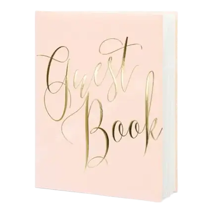 Livre d'or mariage rose 22 pages 