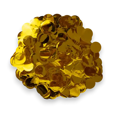 Confettis ronds en or (15gr)
