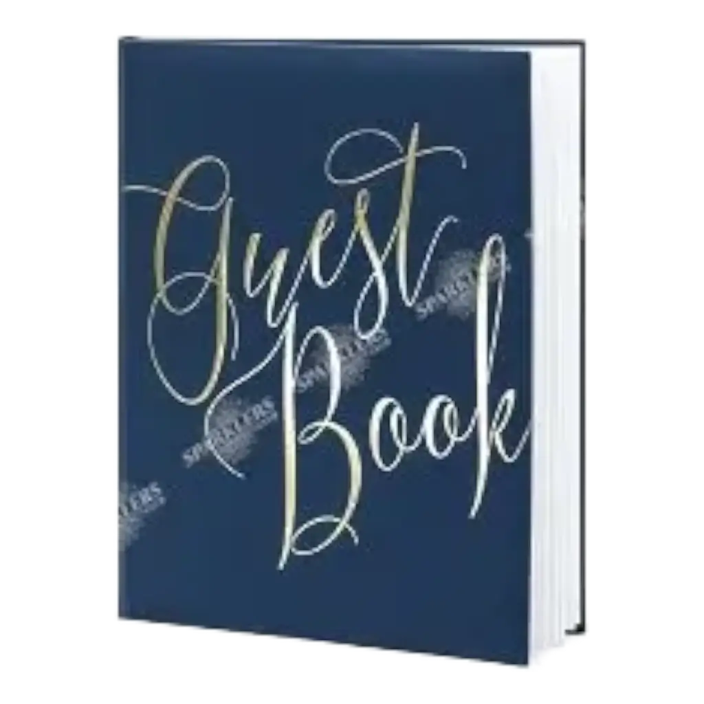 Livre d&#39;or mariage bleu navy 
