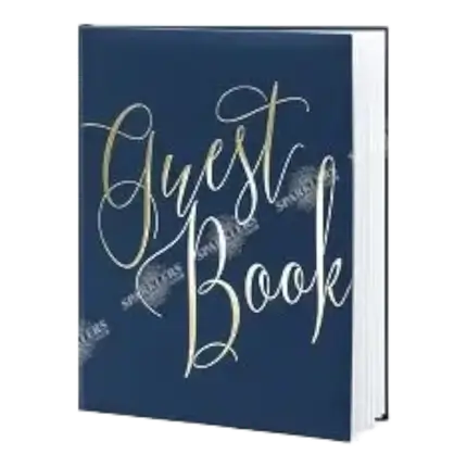 Livre d'or mariage bleu navy 