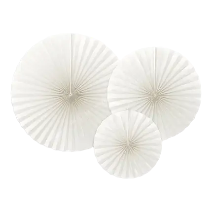 Rosaces décoratives couleur blanc cassé  (3 pièces)