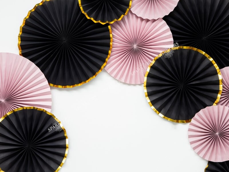 Rosaces En Papier Rose Clair – Lot De 3 (23, 32, 40 Cm) – Pour Décoration De Fête, Mariage, Anniversaire – À Suspendre