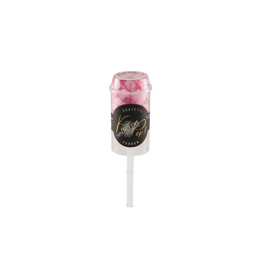Confettis push pop rose