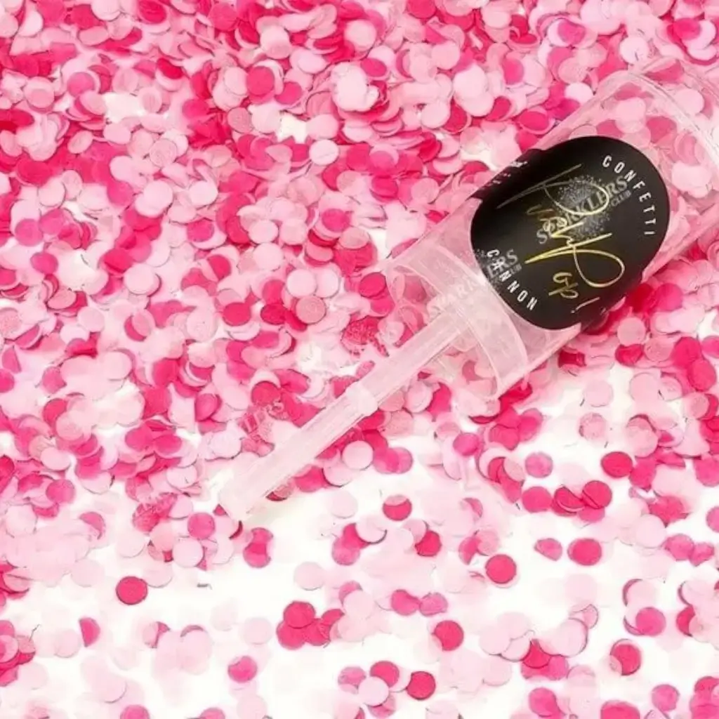 Confettis push pop rose