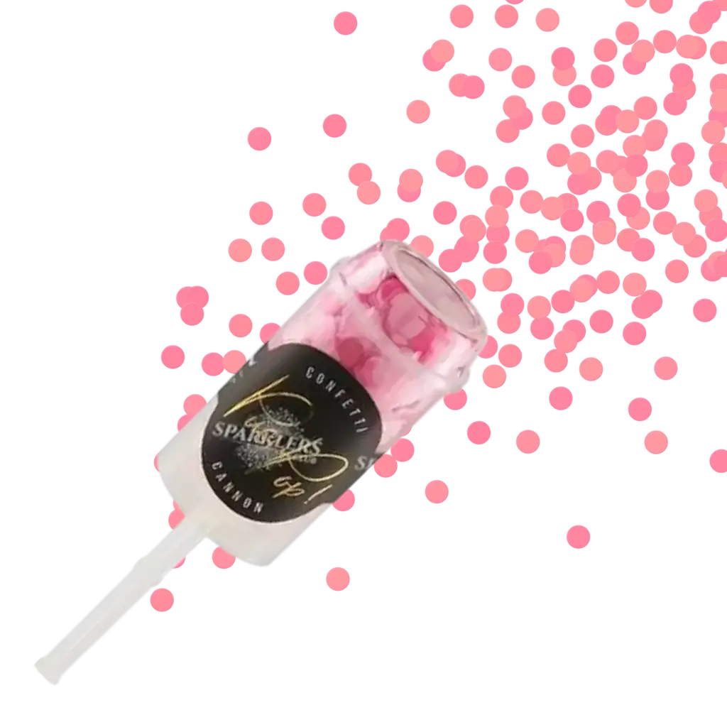 Confettis push pop rose