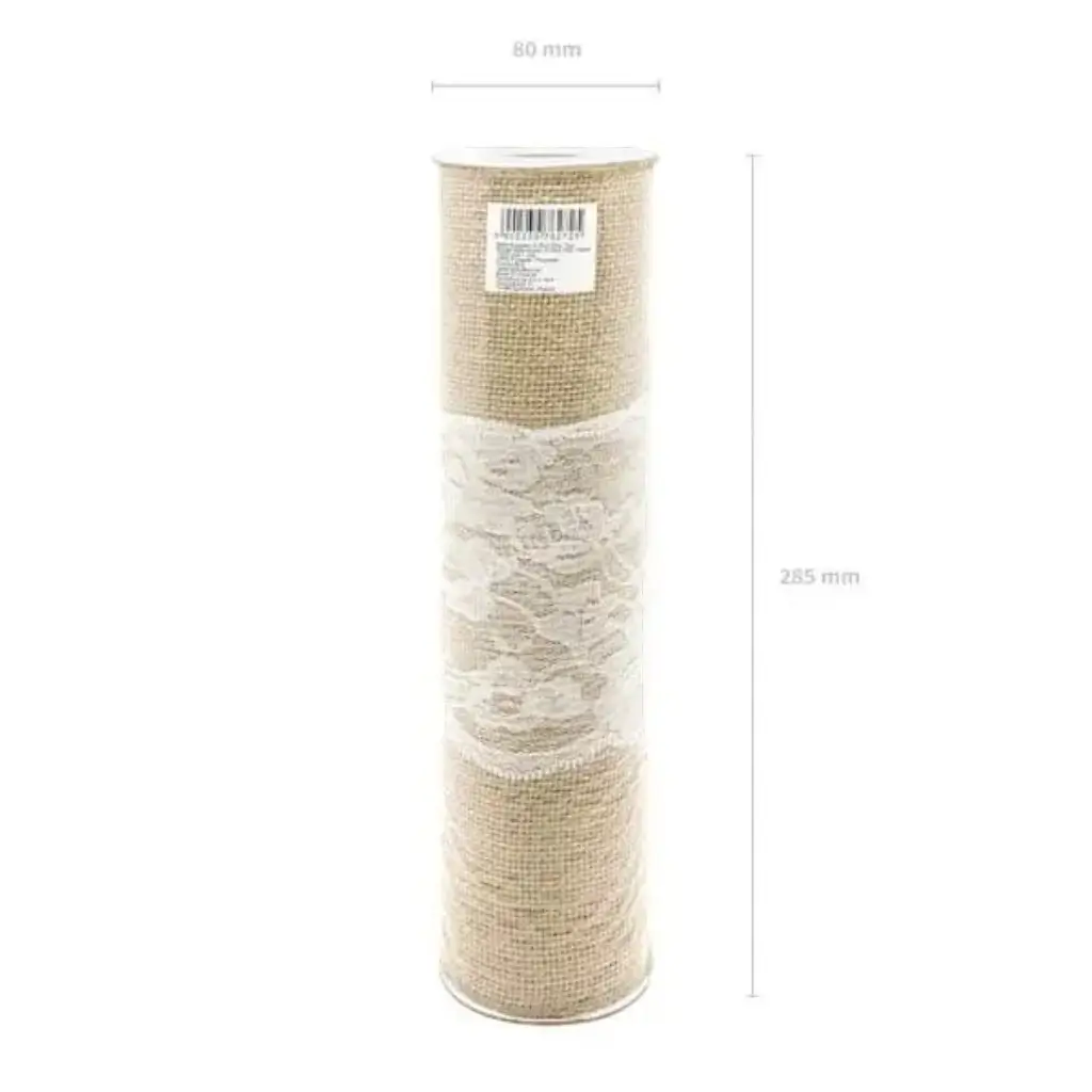 Chemin de table en toile de jute, 0.28x2.75m