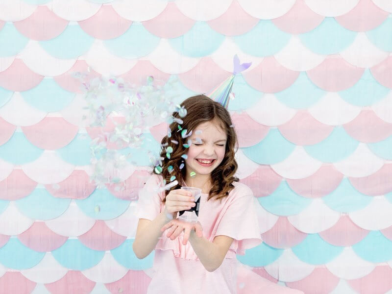 Confetti push pop, iridescent