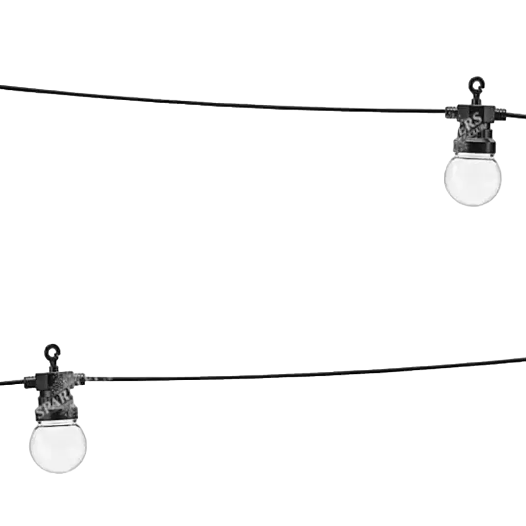Guirlande à LED Retro 5 mètres (éclairage jaune chaud)