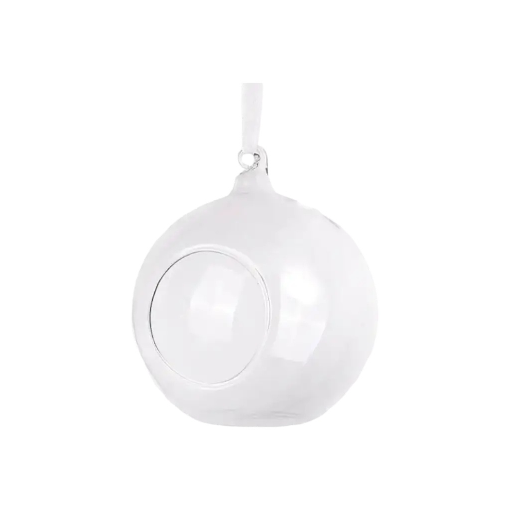 Boule de verre avec ruban ø10cm (Lot de 4)