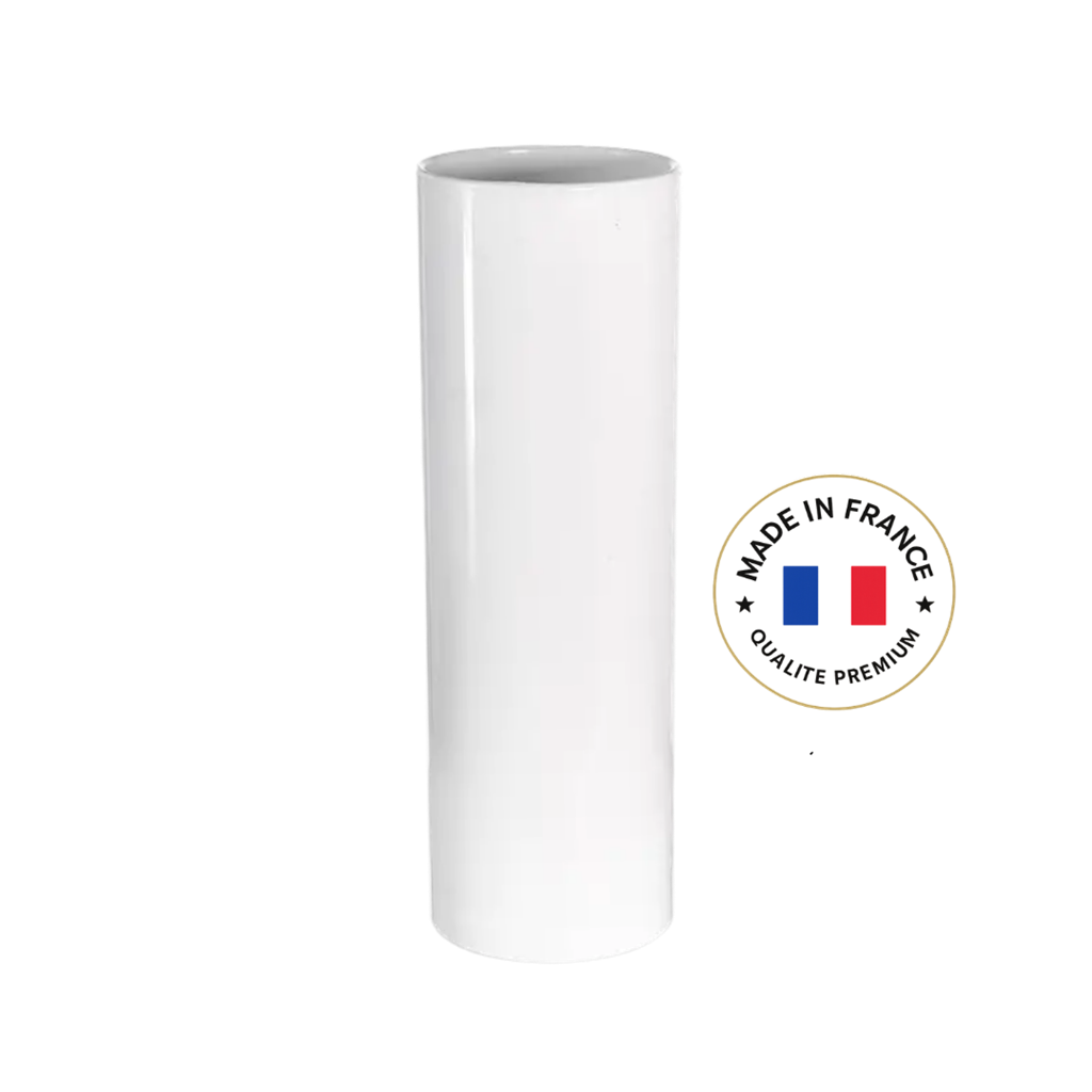 Verre tube incassable Blanc 22cl