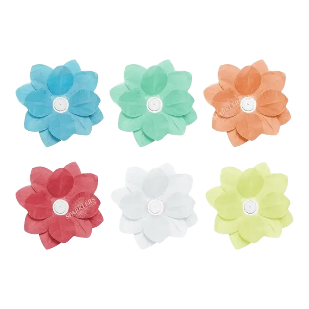 Lanternes flottantes multicolors x6