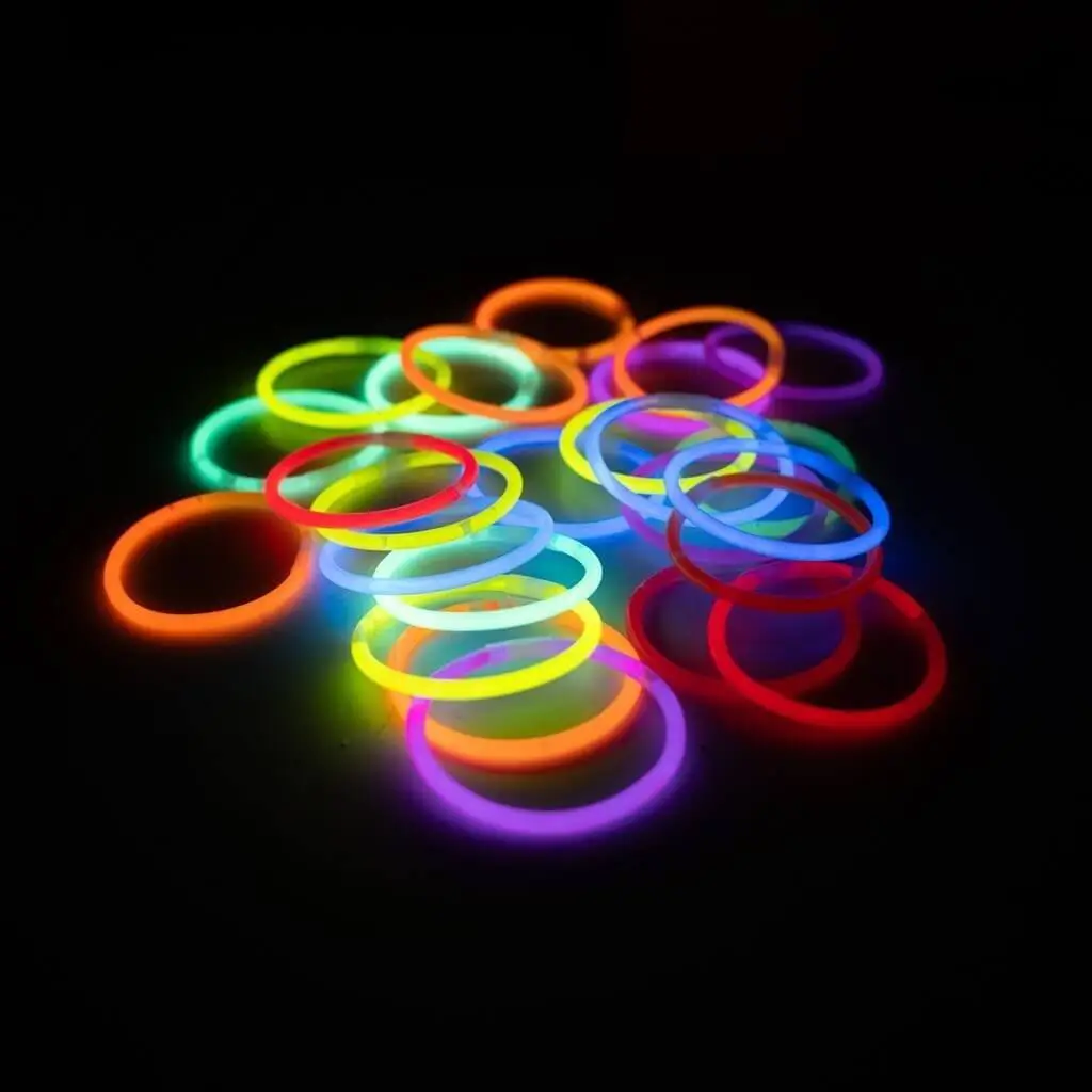 Bracelet Fluo Blanc - Lot de 100