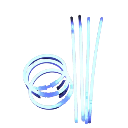 Bracelet Fluo Blanc - Lot de 100