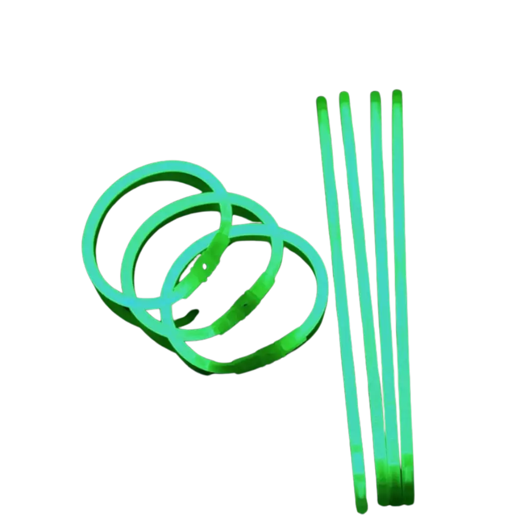 Bracelet Fluo Vert - Lot de 100