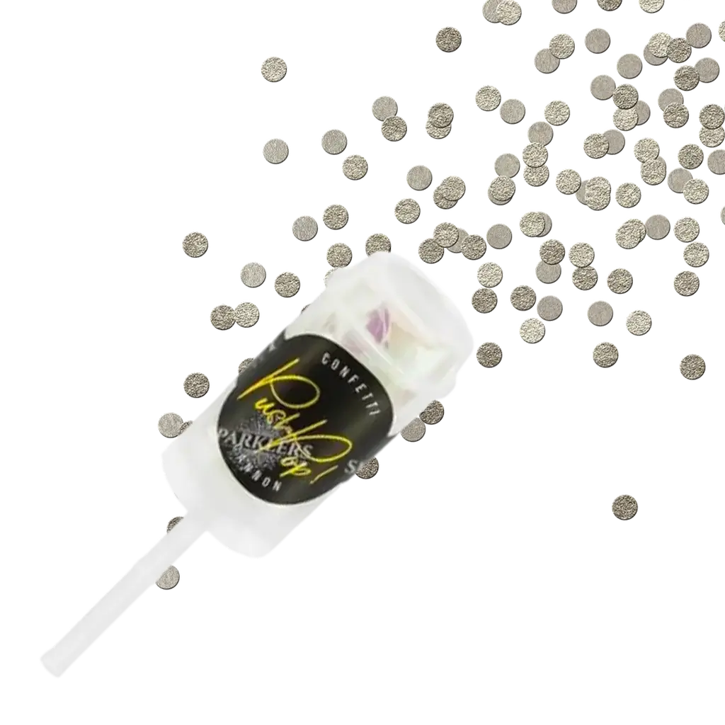 Confettis push pop argent