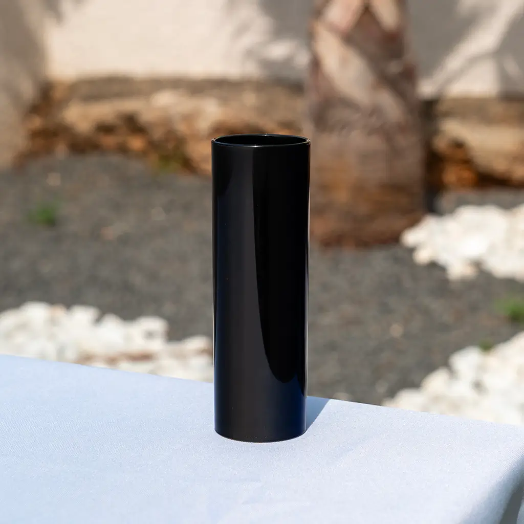  Verre tube incassable Noir 22cl