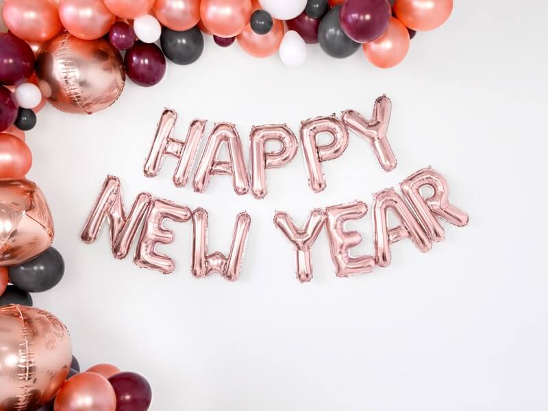 Ballon Lettre A Or Rose - 35cm