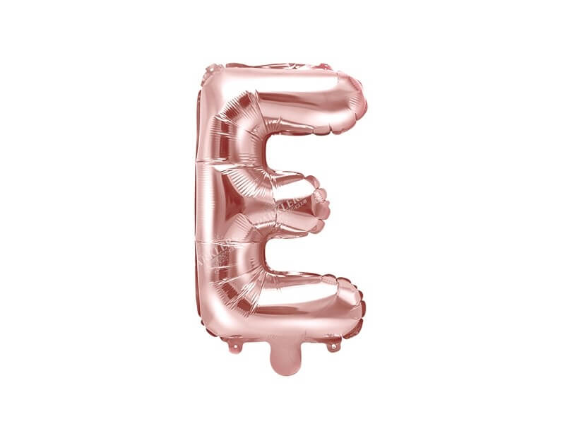 Ballon Lettre E Or Rose - 35cm
