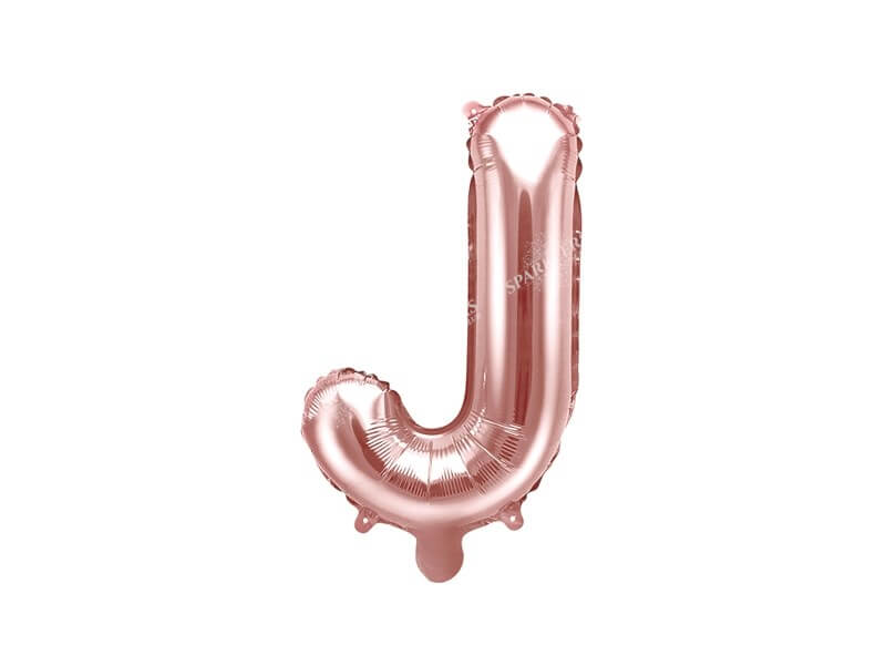 Ballon Lettre J Or Rose - 35cm