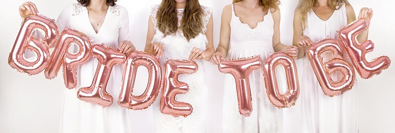 Ballon Lettre T Or Rose - 35cm