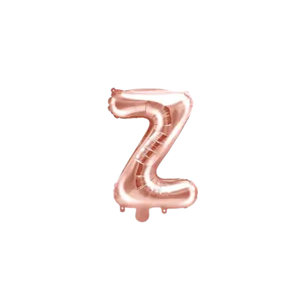 Ballon Lettre Z Or Rose - 35cm