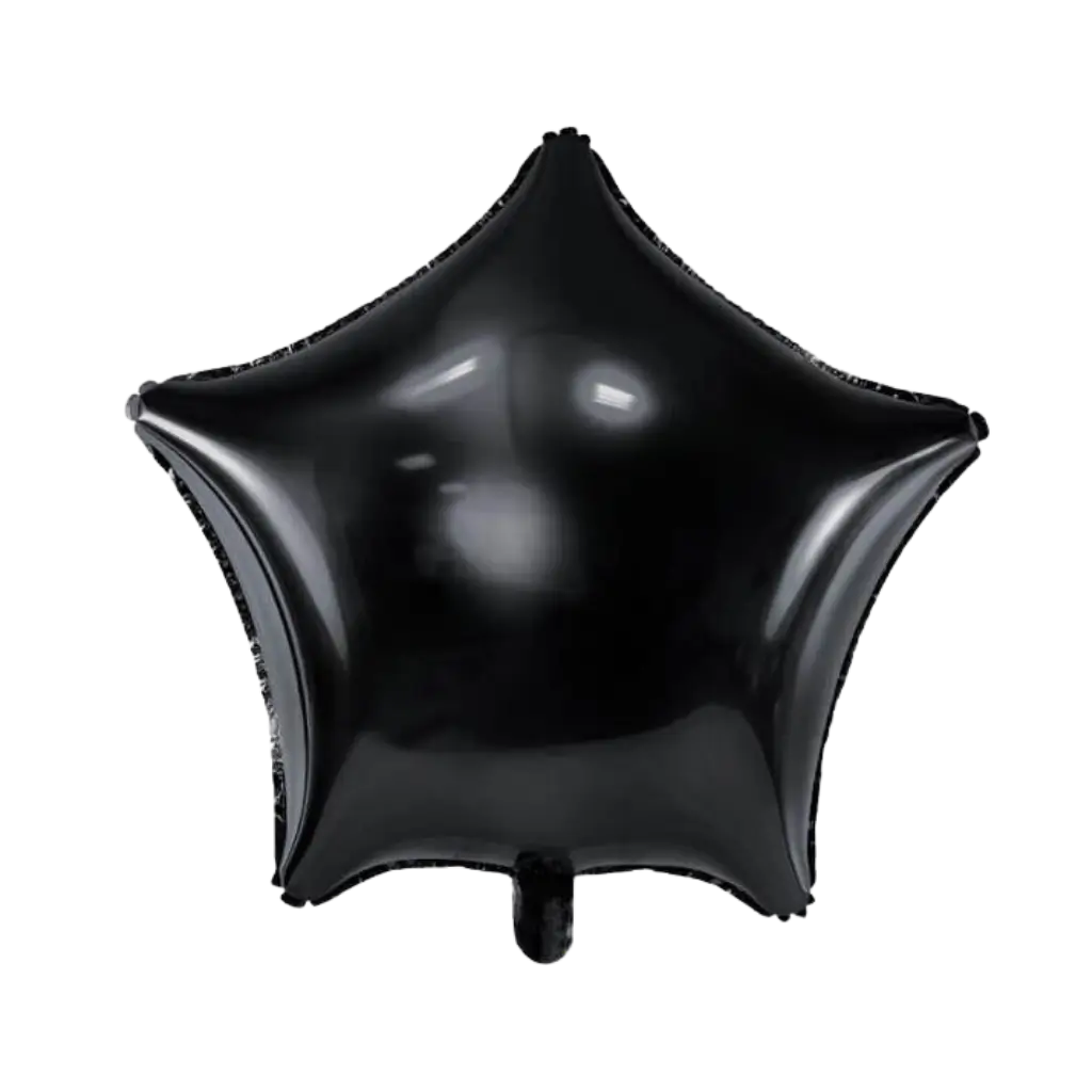 Ballon Étoile métallique Noir 48cm