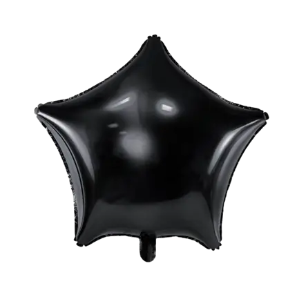 Ballon Étoile métallique Noir 48cm