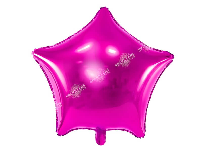 Ballon Étoile métallique Rose foncé  48cm