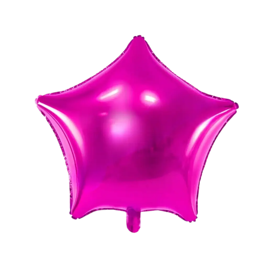 Ballon Étoile métallique Rose foncé  48cm