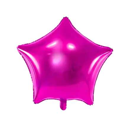 Ballon Étoile métallique Rose foncé  48cm