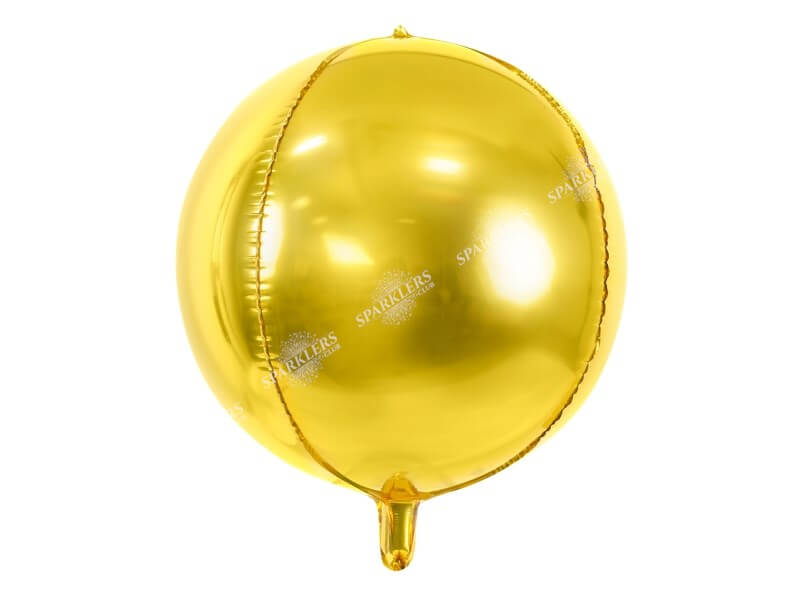 Ballon rond Or métallique en Mylar 40cm