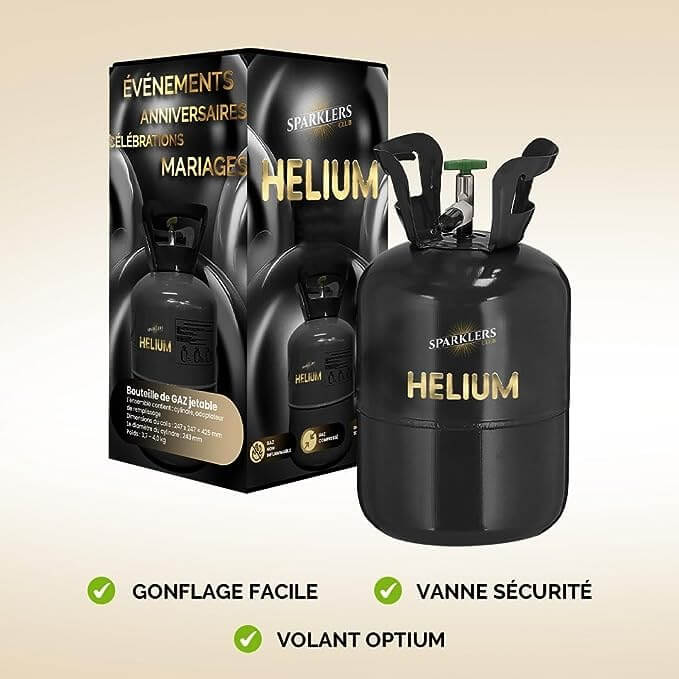 Bouteille Hélium Jetable 50 ballons (0,40m3) 