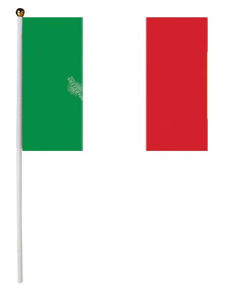 Drapeau Italie 30x45 Cm Avec Baguette Sparklers Club