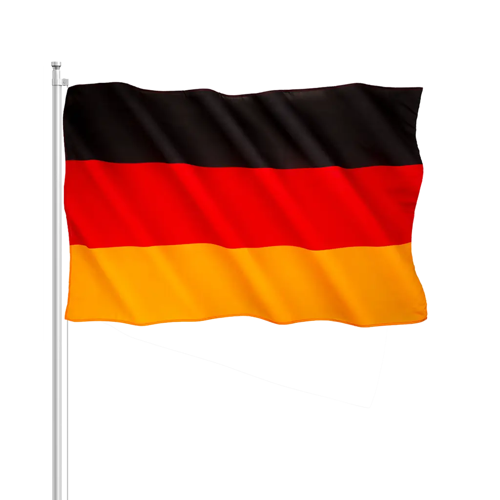 Drapeau Allemagne 30x45cm avec baguette