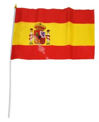 Drapeau Espagne 30x45cm avec baguette