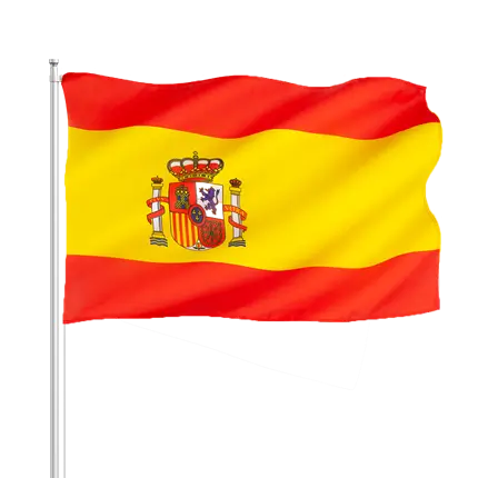 Drapeau Espagne 30x45cm avec baguette