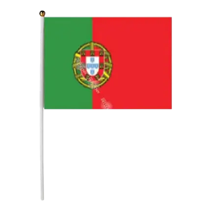 Lot de 12 Drapeaux Portugal 15x22cm
