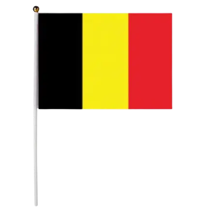 Drapeau Belgique 30x45cm avec baguette