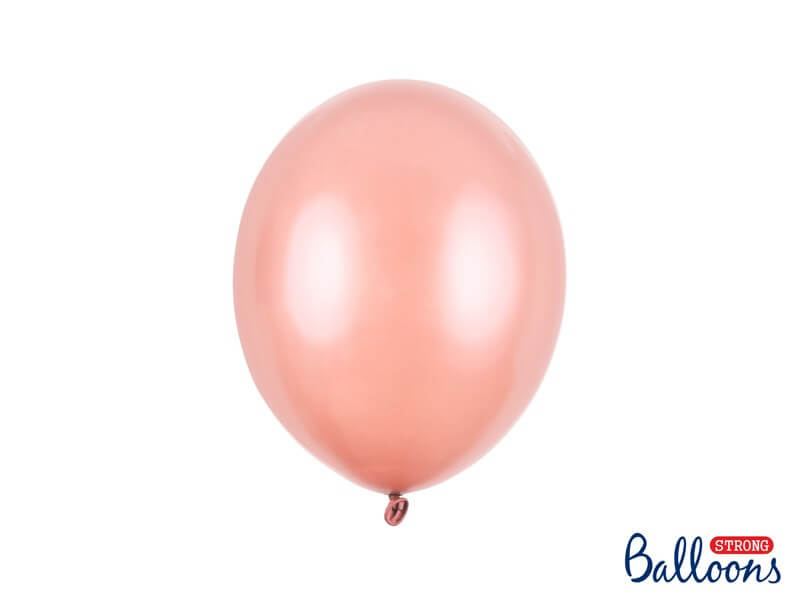 Lot de 100 Ballons Or Rose métallique